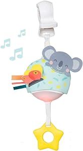 Taf Toys Musical Koala, On-The-Go Pull Down Hanging Music and Lights Infant Toy | Parent and Baby's Travel Companion, Soothe Baby, Keeps Baby Relaxed While Strolling, for Newborns and Up