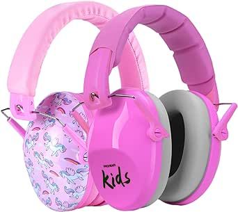 PROHEAR 032 Kids Ear Protection - Noise Cancelling Headphones Ear Muffs for Autism, Toddlers, Children - Pink and Pink